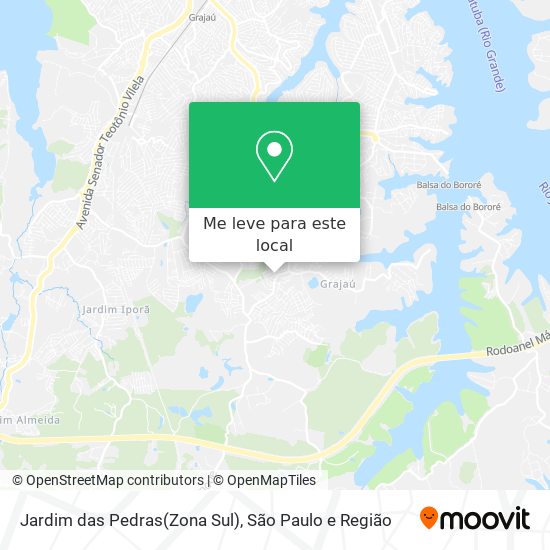 Jardim das Pedras(Zona Sul) mapa