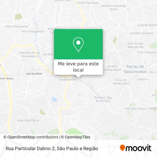 Rua Particular Dalmo 2 mapa