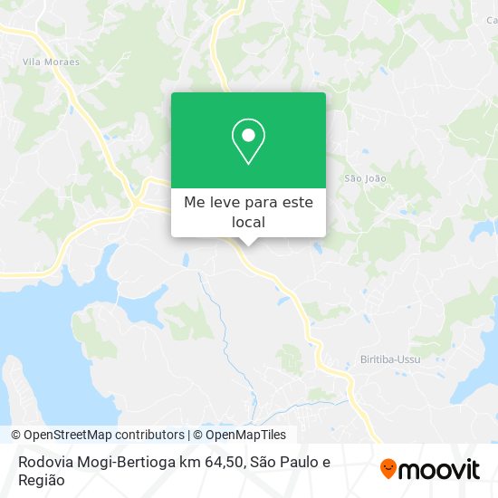 Rodovia Mogi-Bertioga km 64,50 mapa