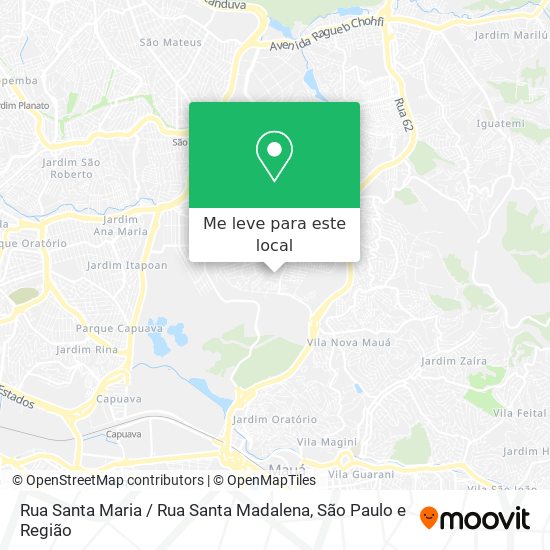 Rua Santa Maria / Rua Santa Madalena mapa
