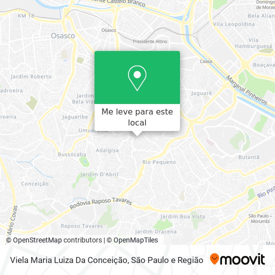 Viela Maria Luiza Da Conceição mapa