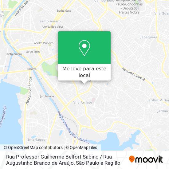 Rua Professor Guilherme Belfort Sabino / Rua Augustinho Branco de Araújo mapa