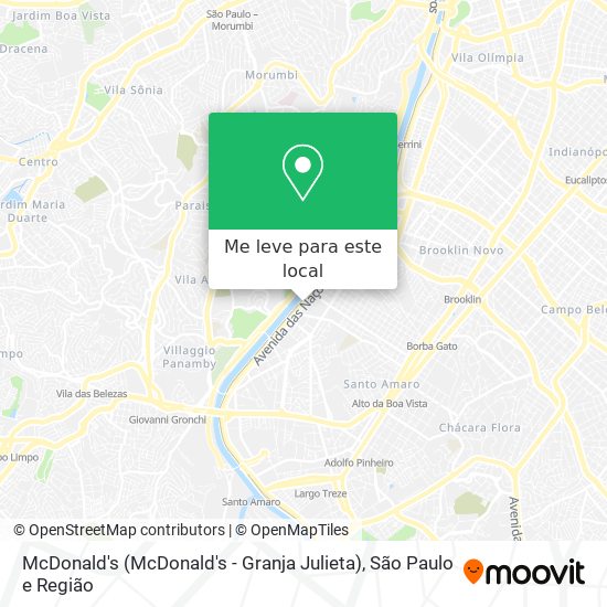 McDonald's (McDonald's - Granja Julieta) mapa