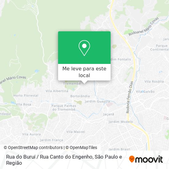 Rua do Buruí / Rua Canto do Engenho mapa