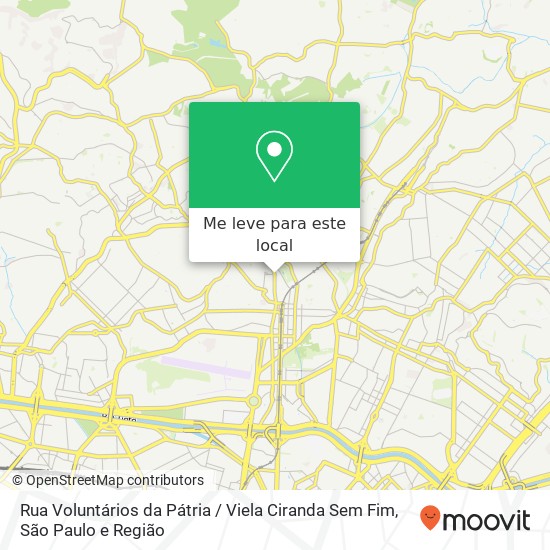 Rua Voluntários da Pátria / Viela Ciranda Sem Fim mapa