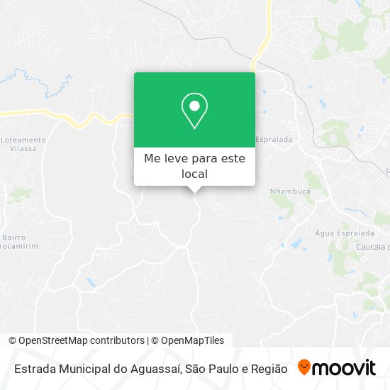 Estrada Municipal do Aguassaí mapa