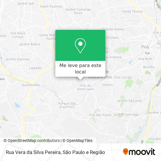 Rua Vera da Silva Pereira mapa