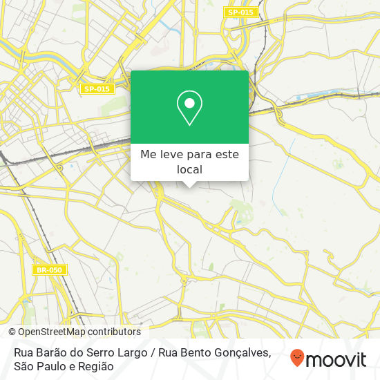 Rua Barão do Serro Largo / Rua Bento Gonçalves mapa