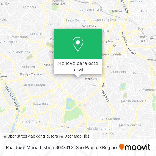 Rua José Maria Lisboa 304-312 mapa