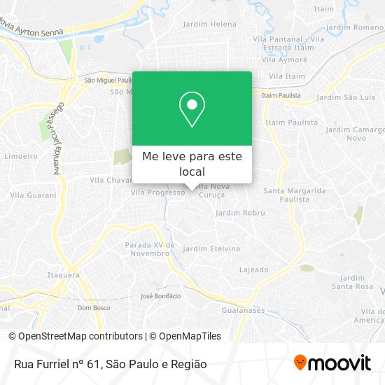 Rua Furriel nº 61 mapa