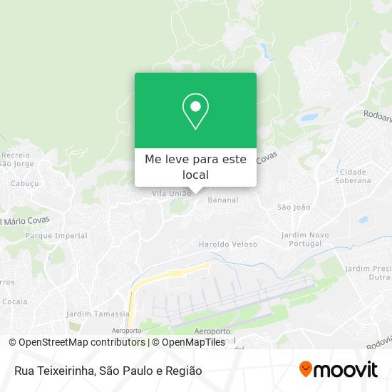 Rua Teixeirinha mapa