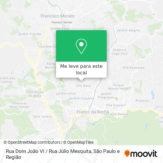 Rua Dom João VI / Rua Júlio Mesquita mapa