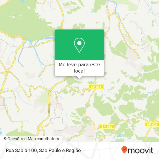 Rua Sabia 100 mapa