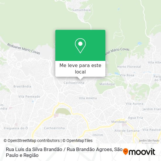 Rua Luís da Silva Brandão / Rua Brandão Agroes mapa