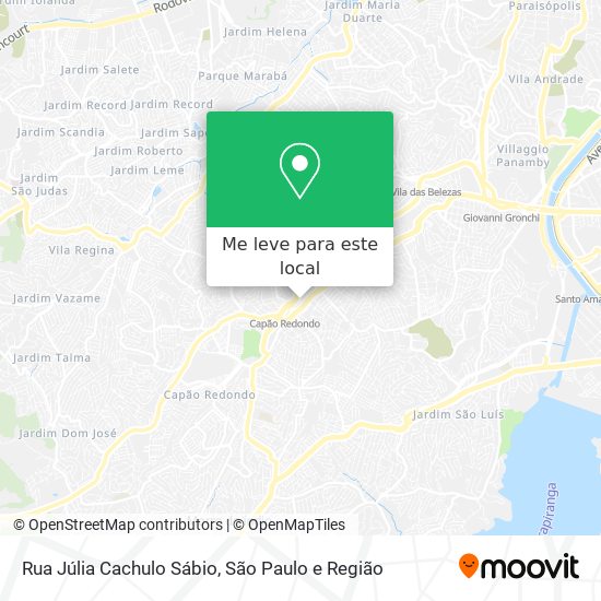 Rua Júlia Cachulo Sábio mapa