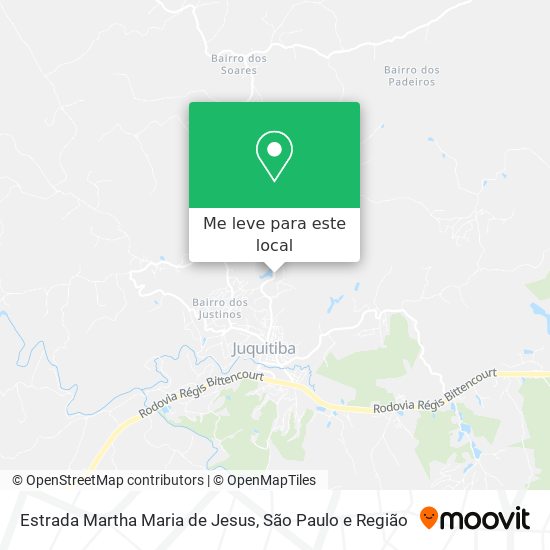 Estrada Martha Maria de Jesus mapa