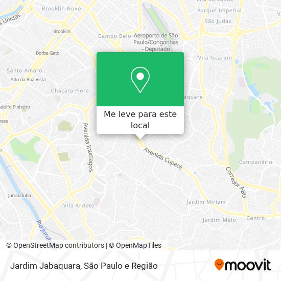 Jardim Jabaquara mapa