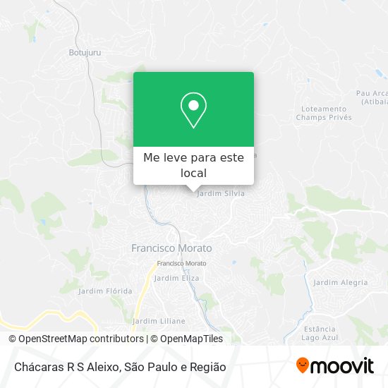 Chácaras R S Aleixo mapa