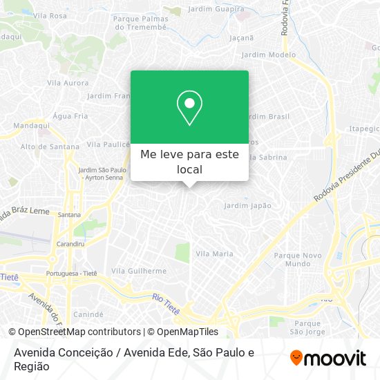 Avenida Conceição / Avenida Ede mapa