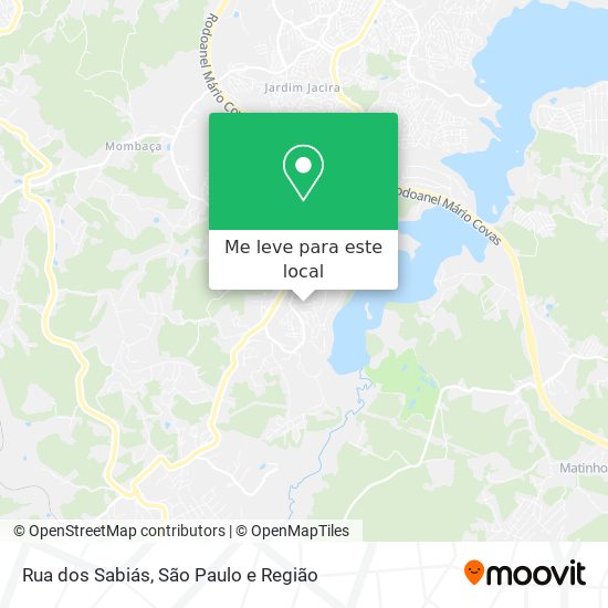 Rua dos Sabiás mapa