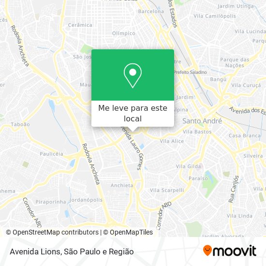 Avenida Lions mapa