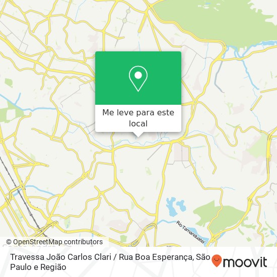 Travessa João Carlos Clari / Rua Boa Esperança mapa