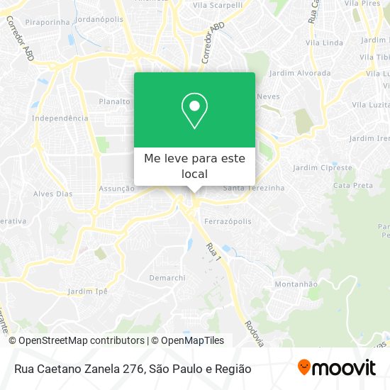 Rua Caetano Zanela 276 mapa