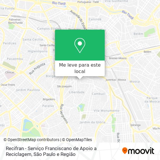 Recifran - Serviço Franciscano de Apoio a Reciclagem mapa