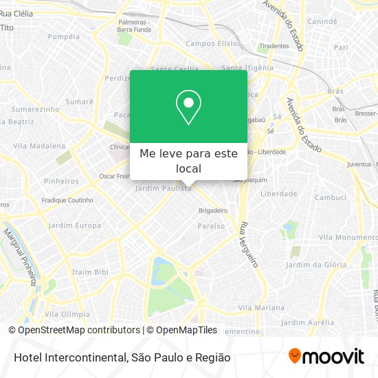 Hotel Intercontinental mapa