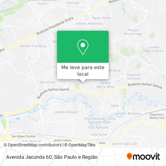 Avenida Jacunda 60 mapa