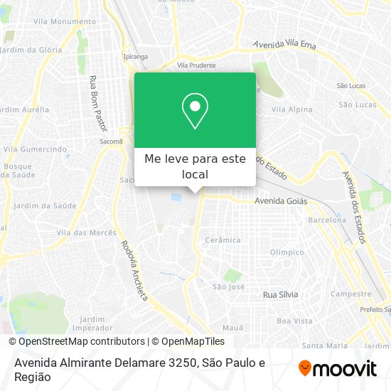 Avenida Almirante Delamare 3250 mapa