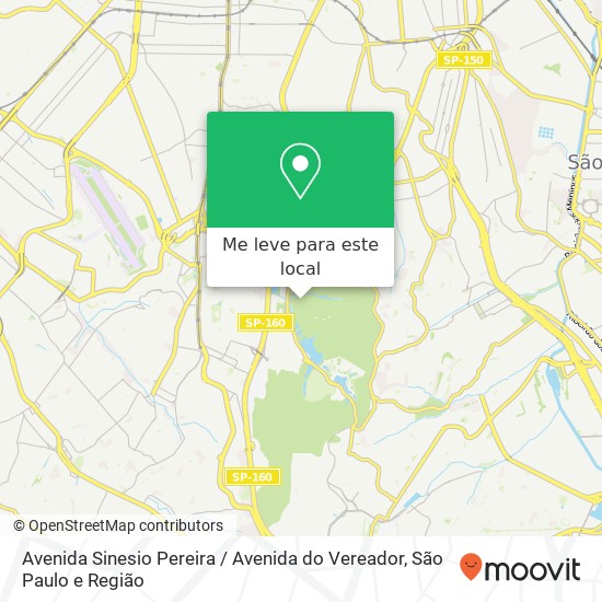 Avenida Sinesio Pereira / Avenida do Vereador mapa