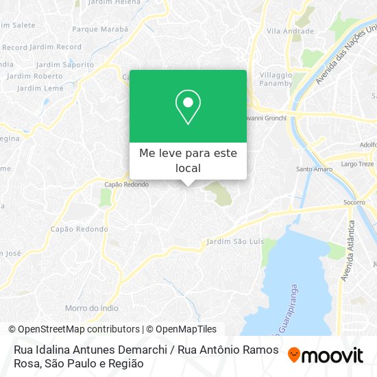 Rua Idalina Antunes Demarchi / Rua Antônio Ramos Rosa mapa