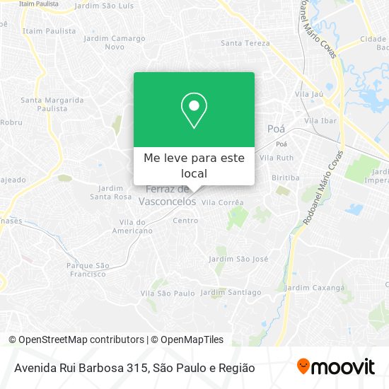 Avenida Rui Barbosa 315 mapa