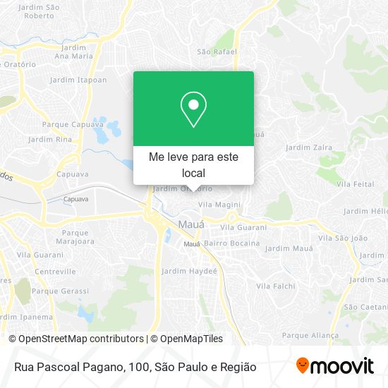 Rua Pascoal Pagano, 100 mapa