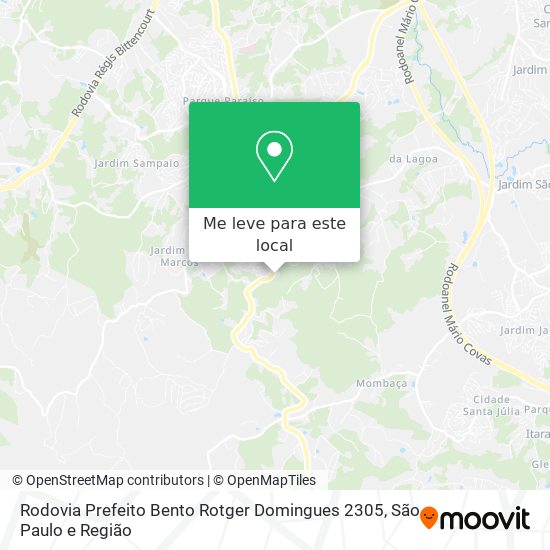 Rodovia Prefeito Bento Rotger Domingues 2305 mapa