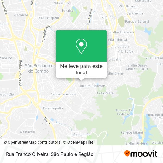 Rua Franco Oliveira mapa