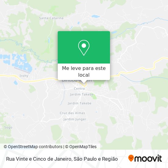 Rua Vinte e Cinco de Janeiro mapa