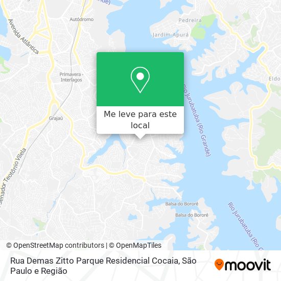 Rua Demas Zitto Parque Residencial Cocaia mapa