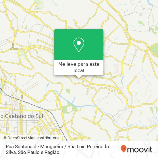 Rua Santana de Mangueira / Rua Luís Pereira da Silva mapa