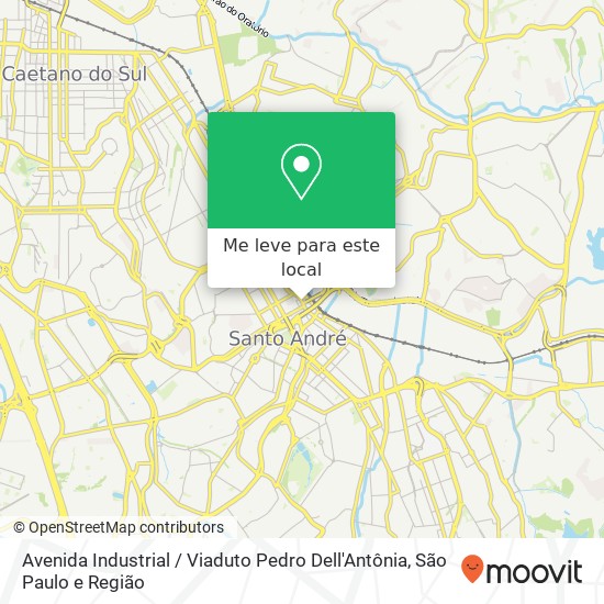 Avenida Industrial / Viaduto Pedro Dell'Antônia mapa