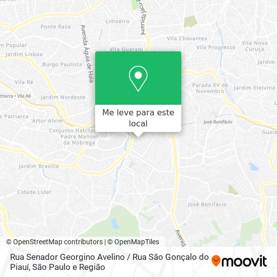 Rua Senador Georgino Avelino / Rua São Gonçalo do Piauí mapa