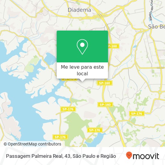 Passagem Palmeira Real, 43 mapa