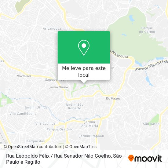 Rua Leopoldo Félix / Rua Senador Nilo Coelho mapa
