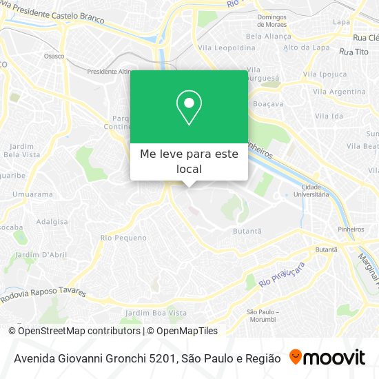 Avenida Giovanni Gronchi 5201 mapa