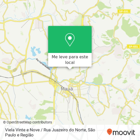 Viela Vinte e Nove / Rua Juazeiro do Norte mapa