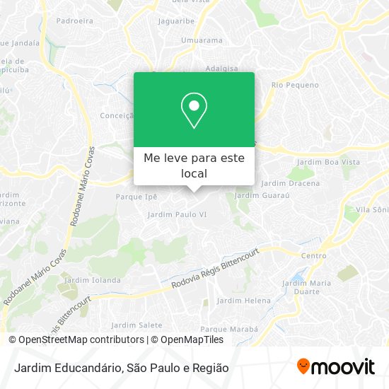 Jardim Educandário mapa