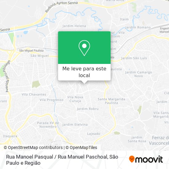 Rua Manoel Pasqual / Rua Manuel Paschoal mapa