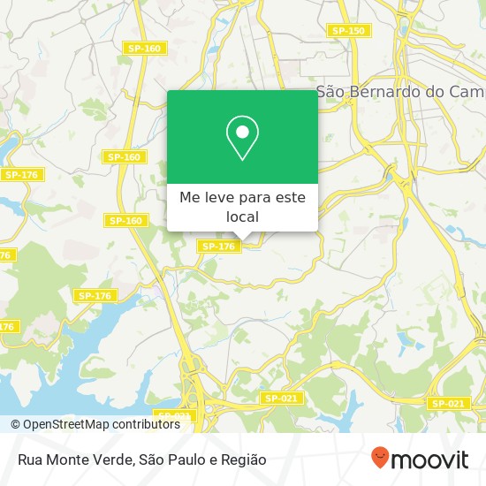 Rua Monte Verde mapa