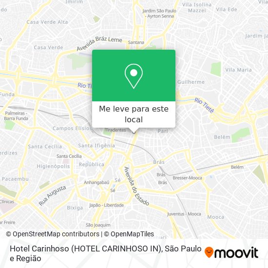 Hotel Carinhoso (HOTEL CARINHOSO IN) mapa